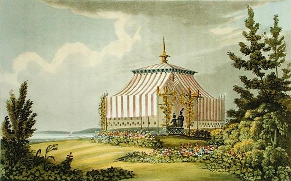 Ett venetianskt tält, från Ackermann