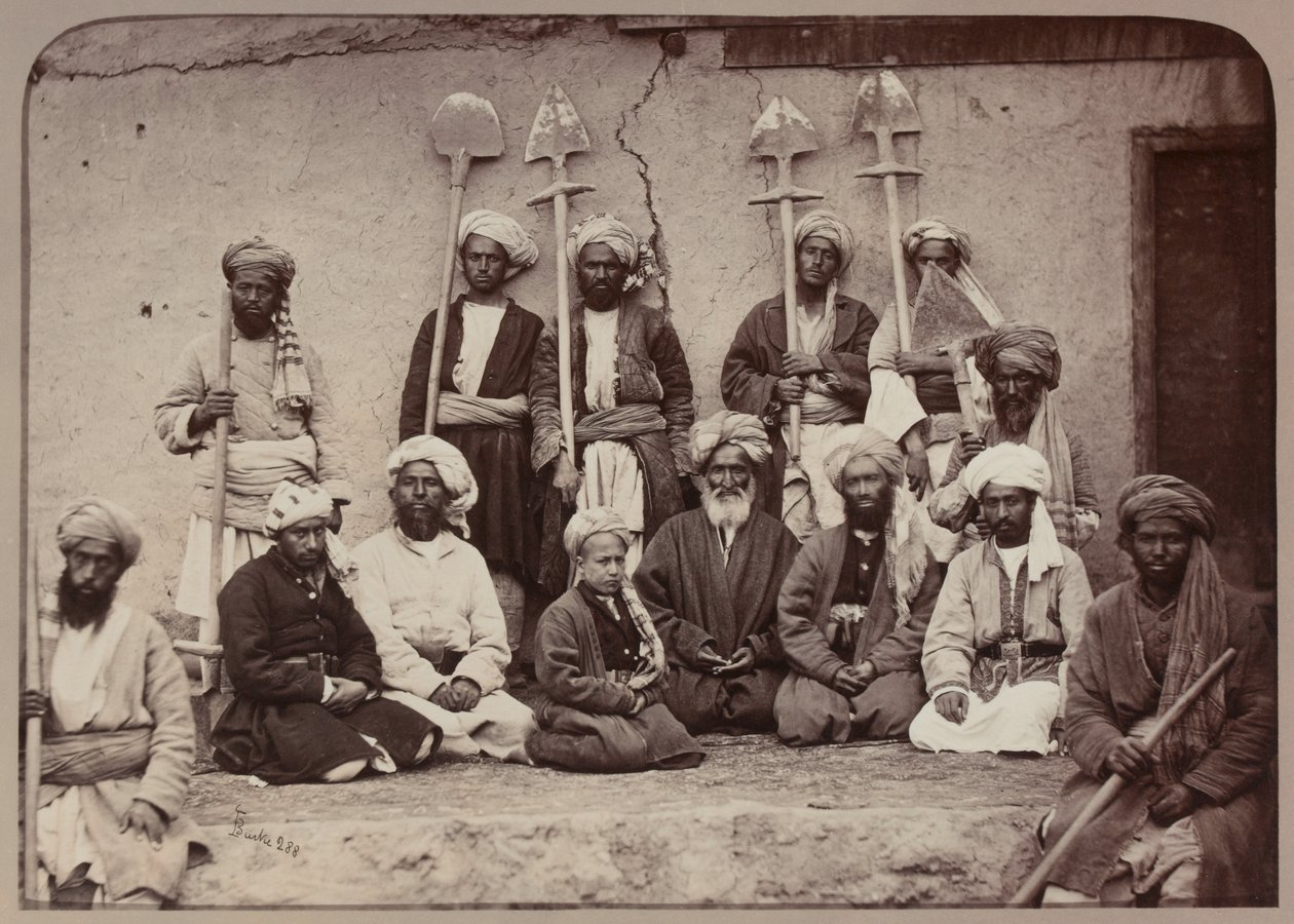 Jordägare och arbetare i Kabul, 1879 av John Burke