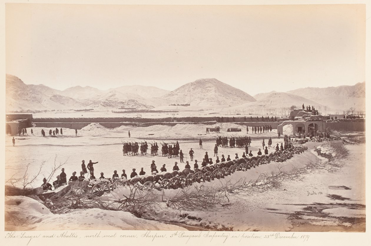 T. Lager & Abbottis, Sherpur Cantonment, december 189 av John Burke