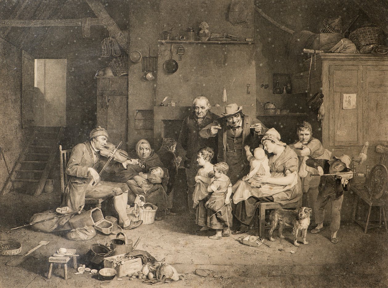 The Blind Fiddler (efter Sir David Wilkie) av John Burnet