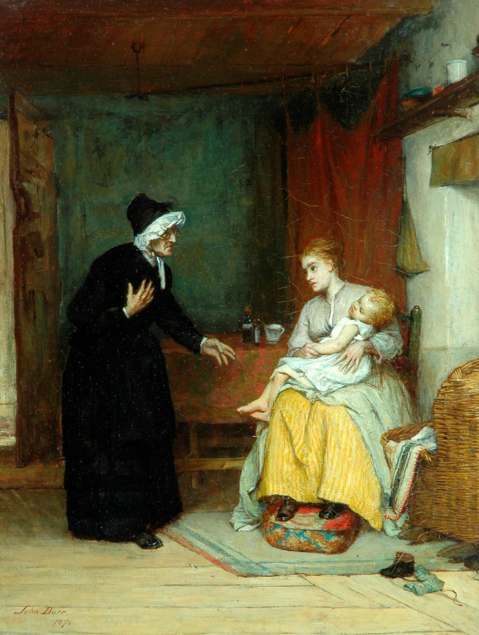 Ängsliga ögonblick, 1874 av John Burr