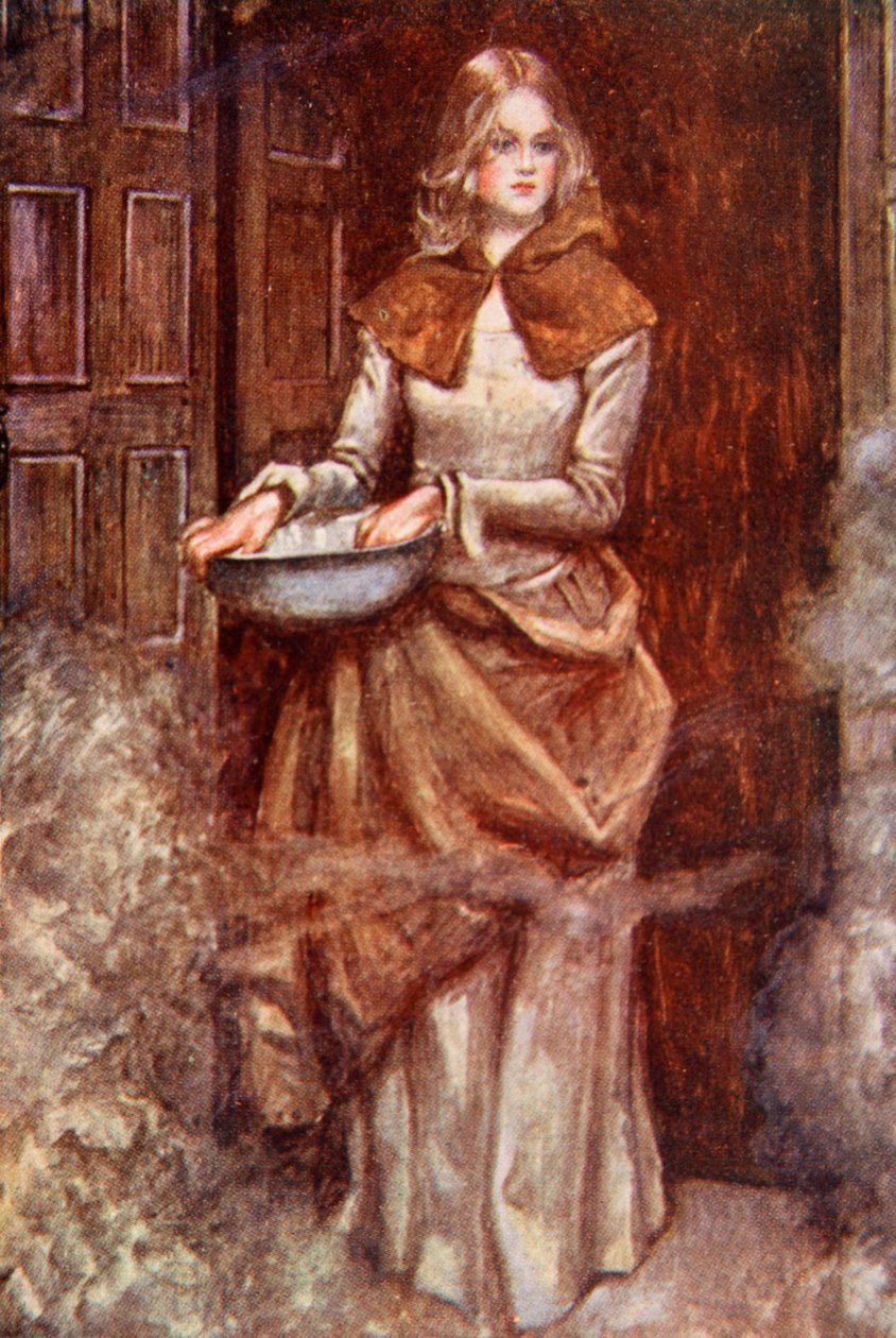 "Ta hit vattnet och stänk rummet", illustration från "The Pilgrim