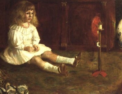 Barn med en mekanisk leksak av John Byam Liston Shaw