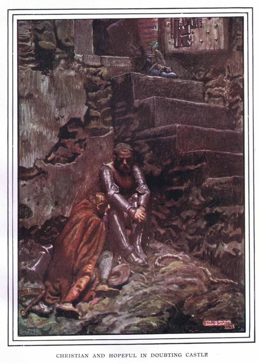 Kristna och hoppfulla i tvivelskap av John Byam Liston Shaw