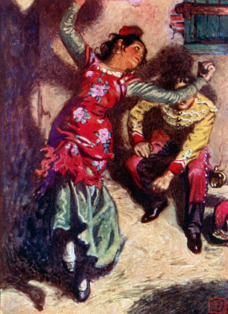 George Bizet, Carmen (färglitografi) av John Byam Liston Shaw