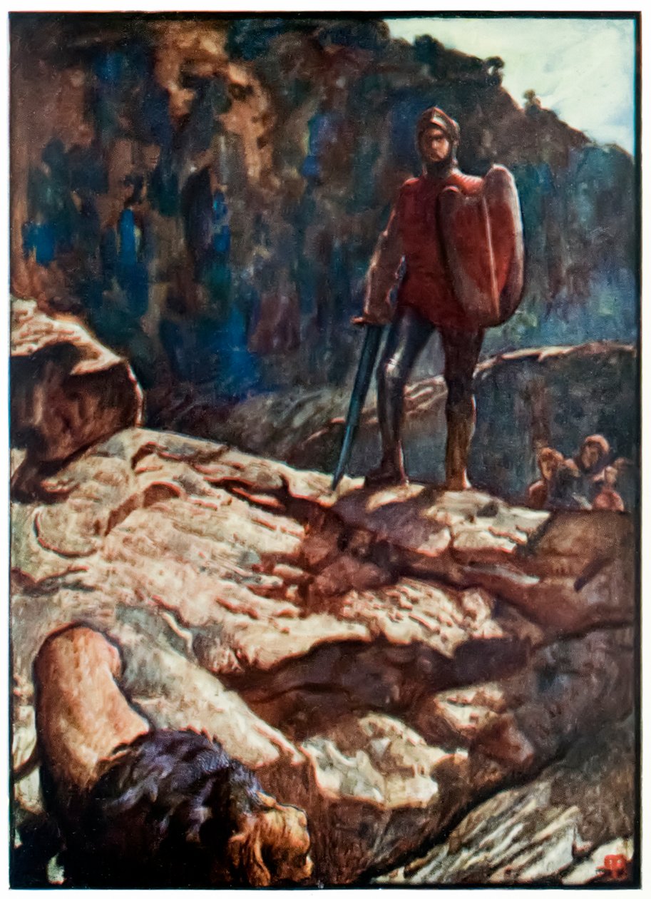 "Greatheart driver tillbaka lejonet" från "The Pilgrim