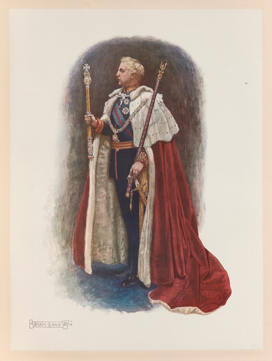 Kung Edward VII kröning av John Byam Liston Shaw