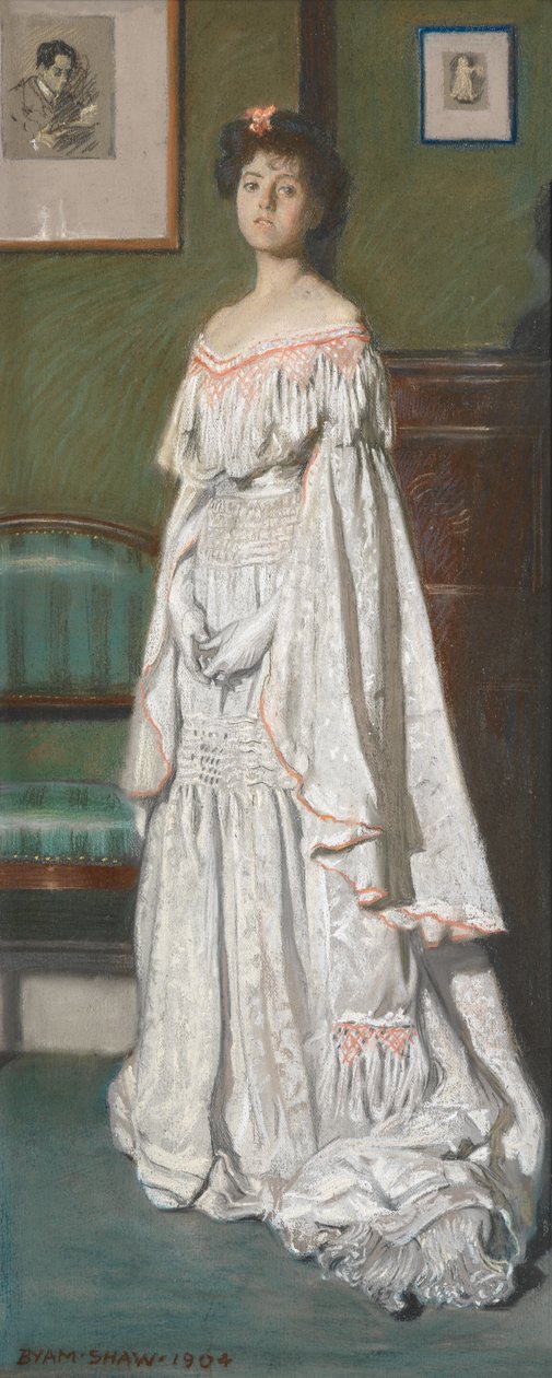 Mrs Paul Konody [Isabel Codrington] av John Byam Liston Shaw