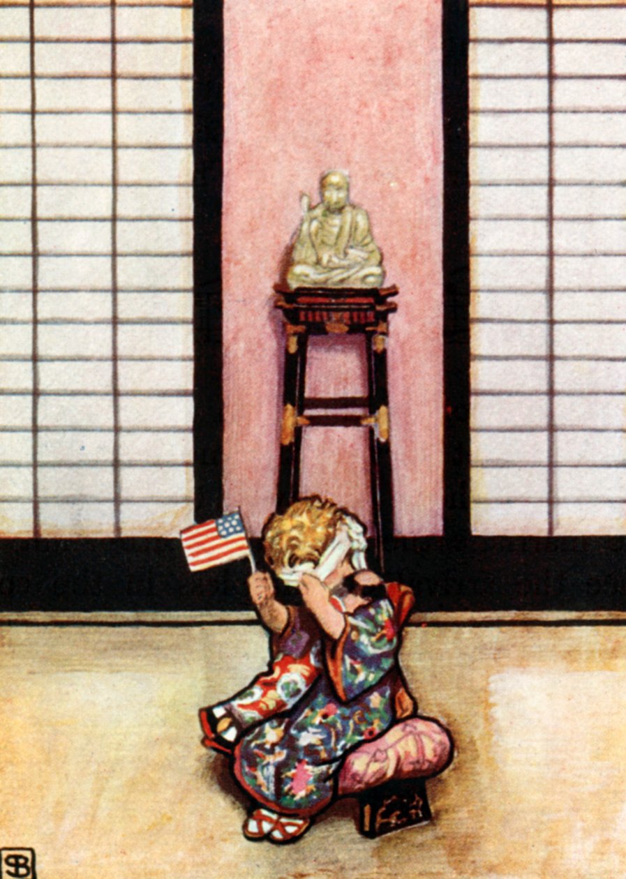 Puccini, Madam Butterfly (färglitografi) av John Byam Liston Shaw