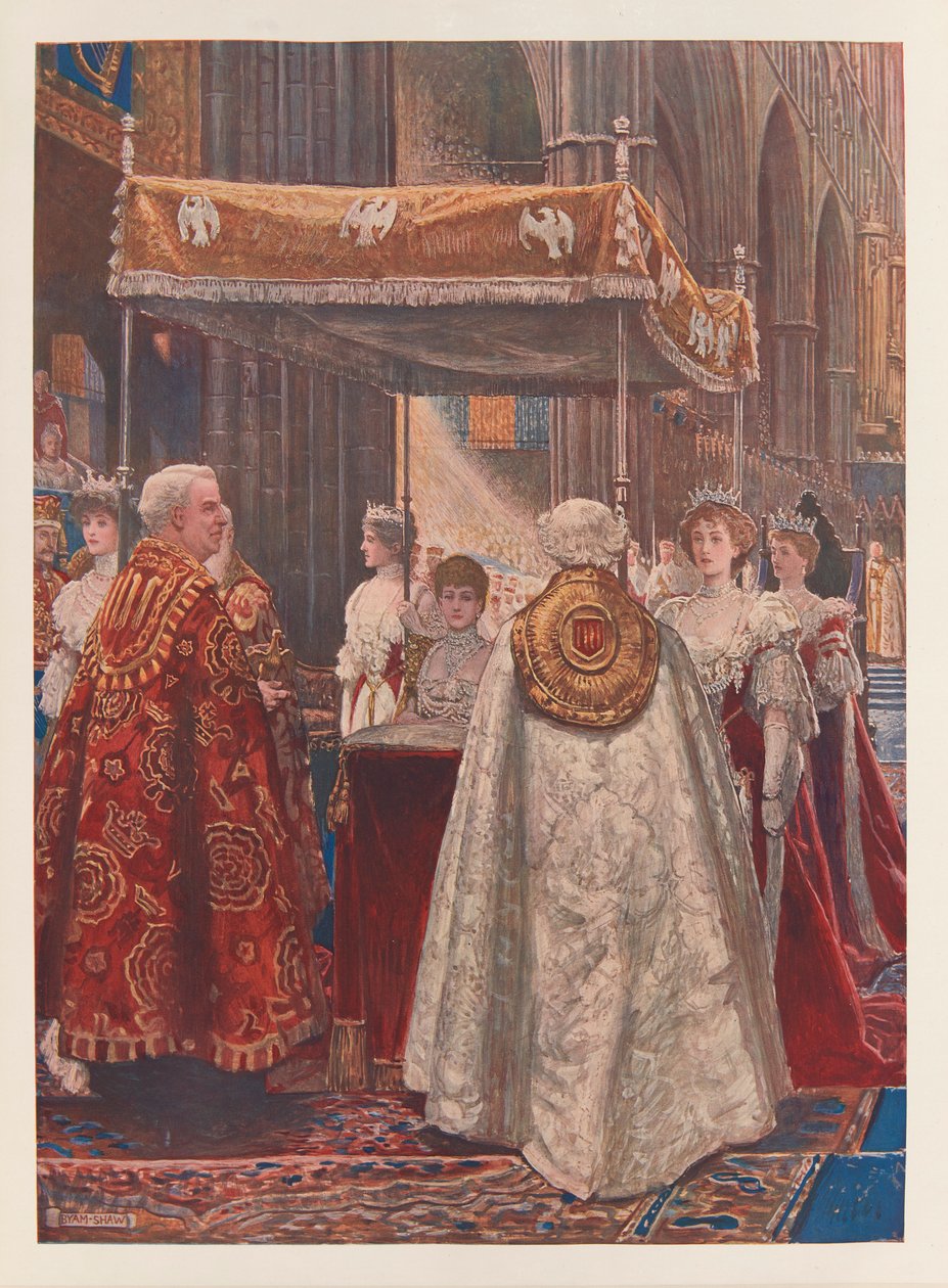 Drottning Alexandras smörjelse av John Byam Liston Shaw