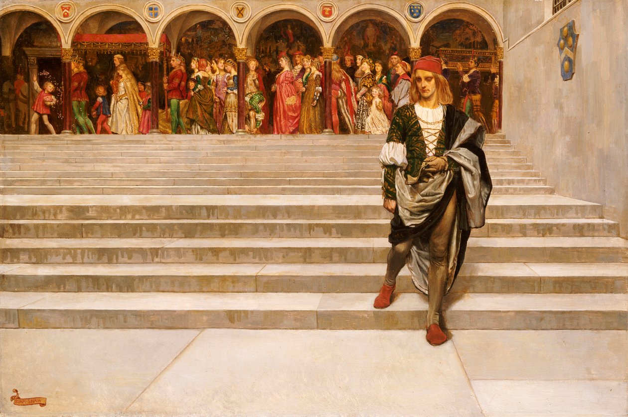 Det här är ett hjärta som drottningen lutade sig mot av John Byam Liston Shaw