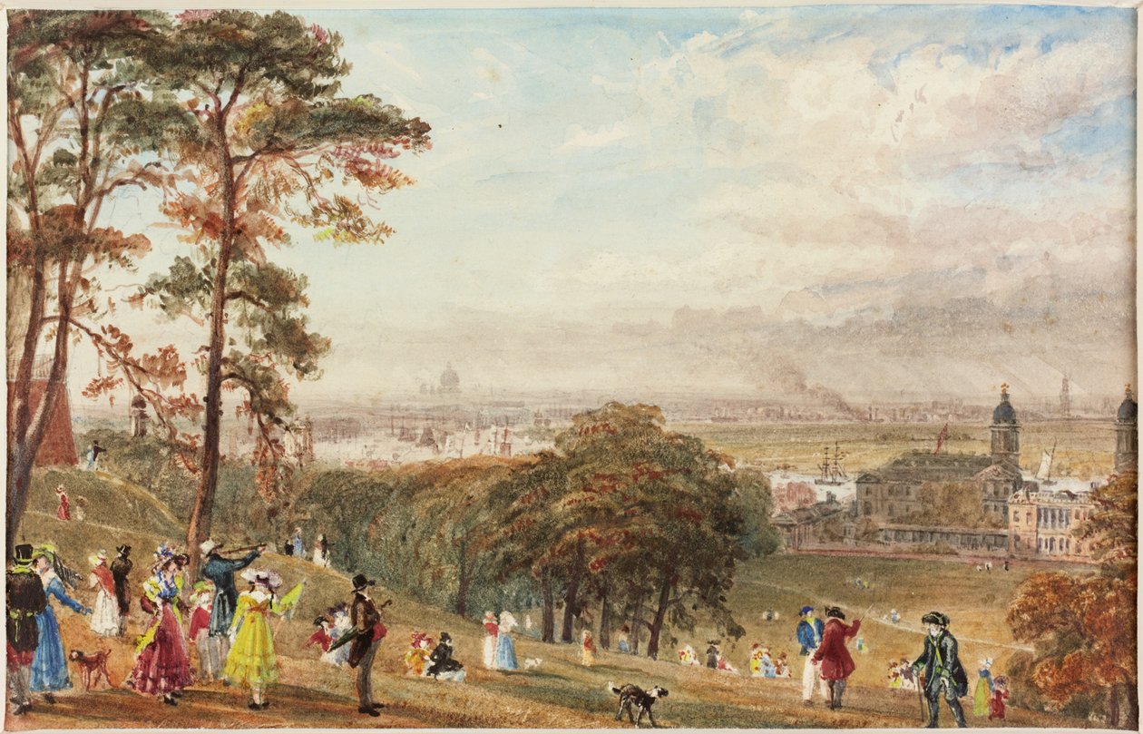 London från Greenwich av John Byrne