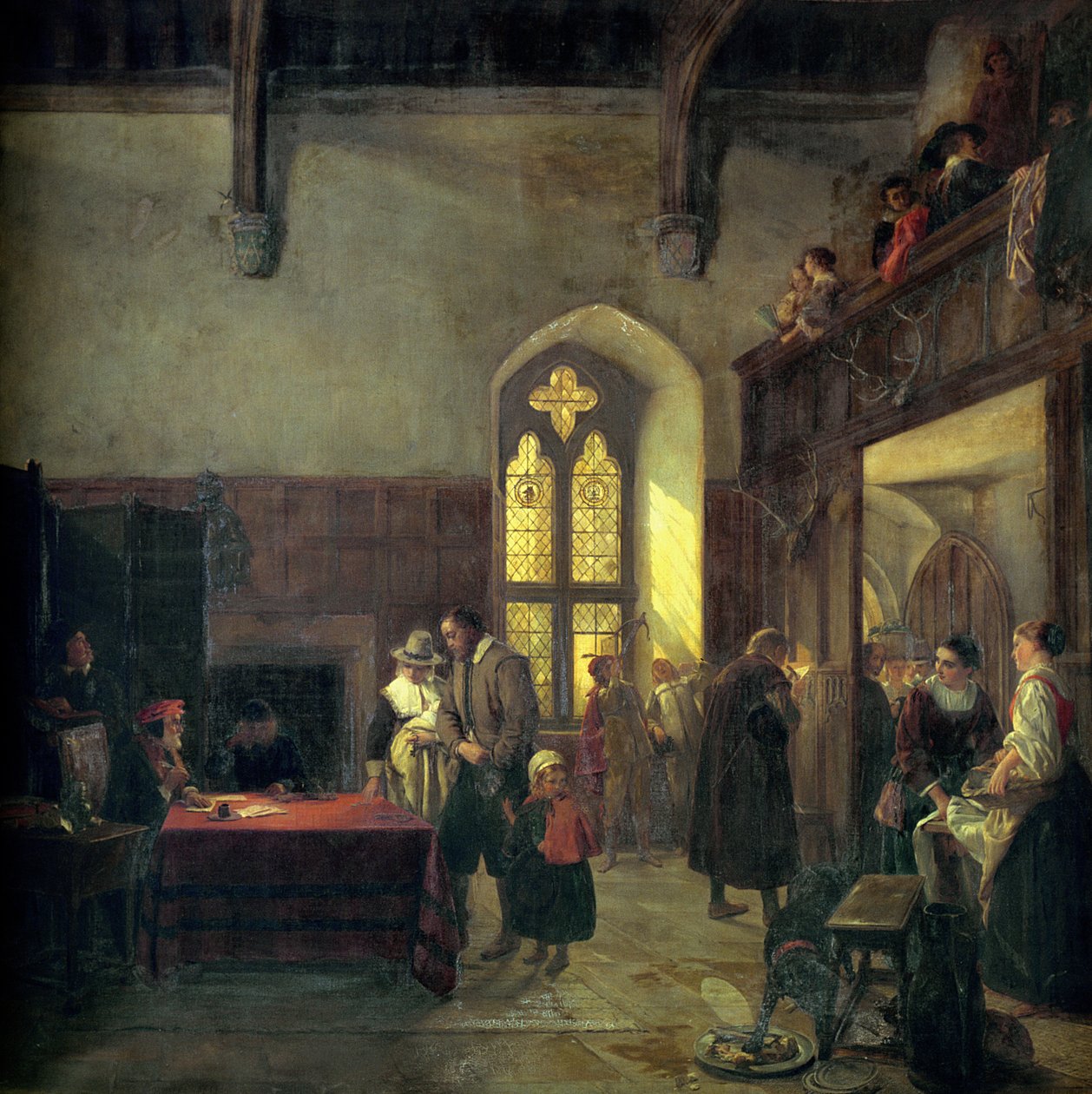 Hyrdag på Haddon Hall av John Callcott Horsley
