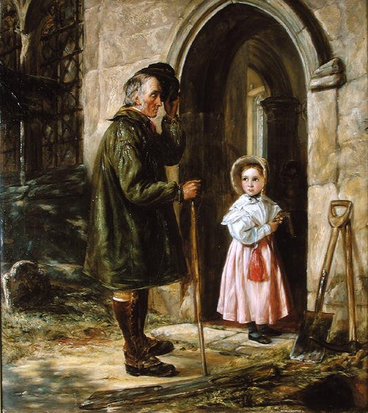 Kontrasten: ungdom och ålder av John Callcott Horsley