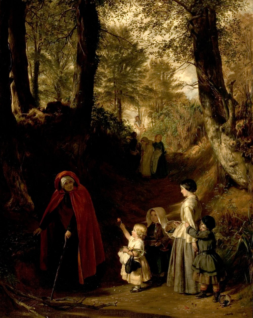 Ungdom och ålder, 1857 av John Callcott Horsley