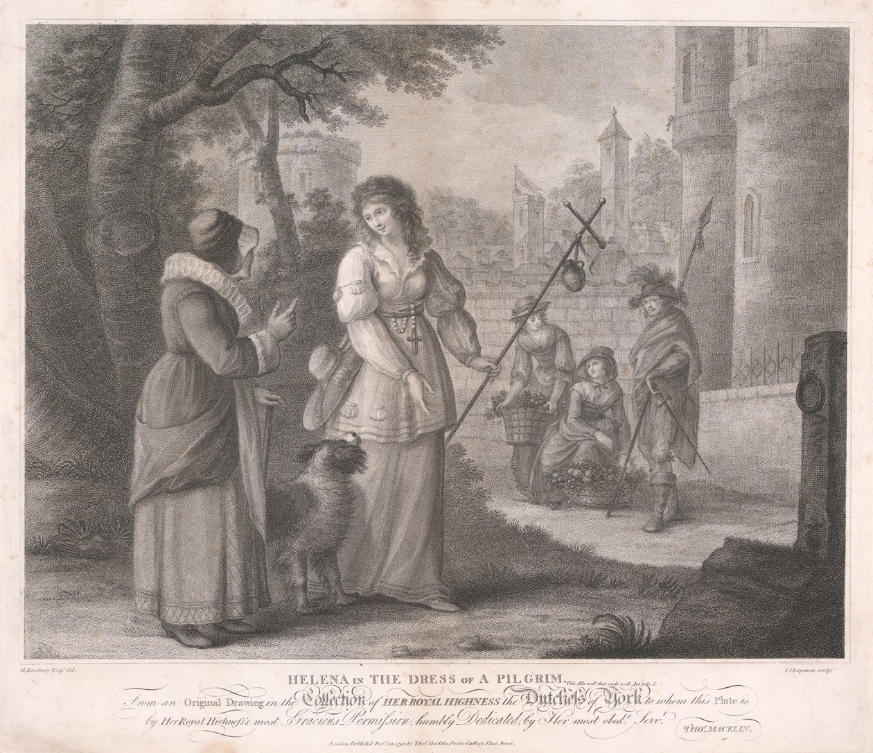 Helena i en pilgrims klänning - "Allt är bra som slutar väl", akt III, scen V av John Chapman