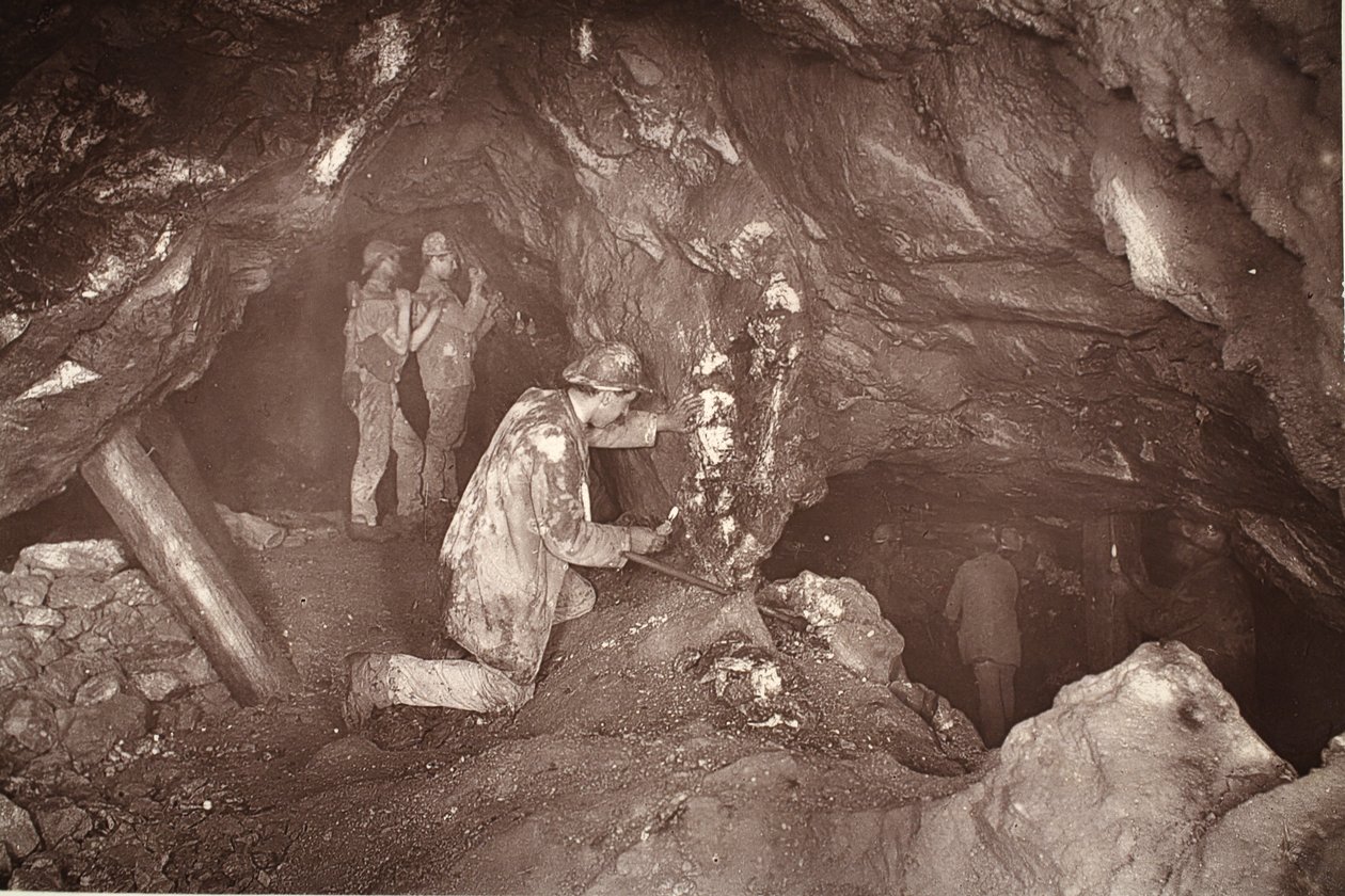 Höj, tittar österut, Blue Hills-gruvan, illustration från 