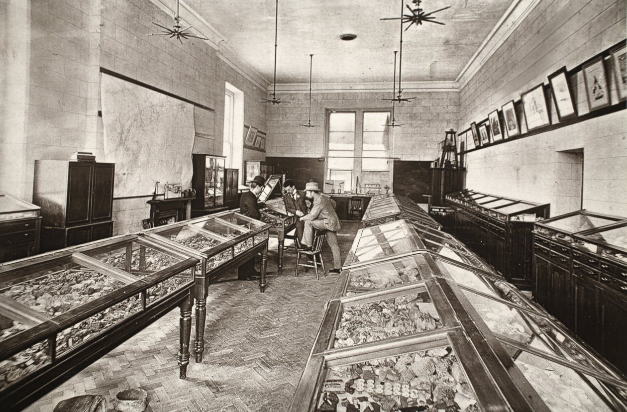 Museum, Camborne Mining school, illustration från 