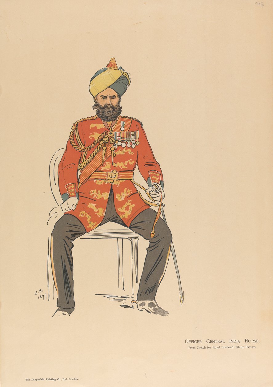 Officer Central India Horse av John Charlton