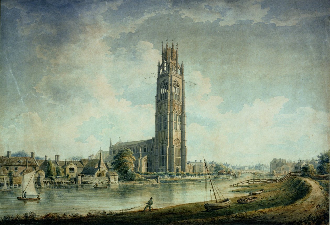 Boston Stump: utsikt från sydväst av John Chessell Buckler