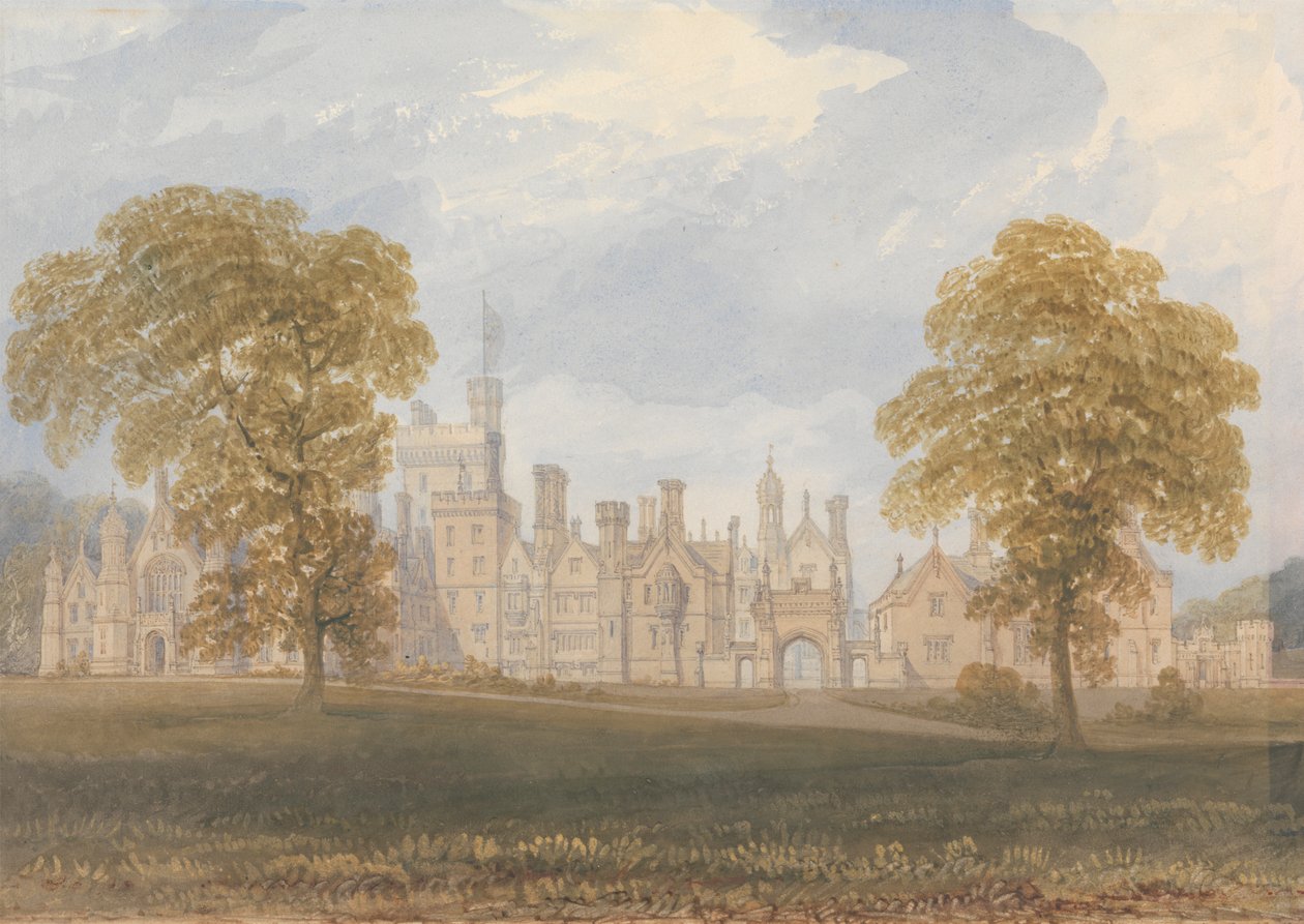 Costessey Hall, Norfolk av John Chessell Buckler