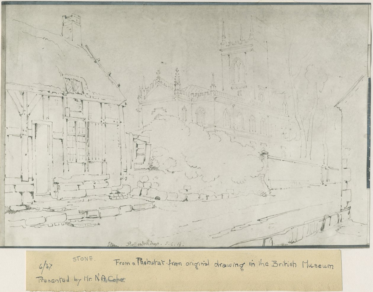 Stenkyrkan: fotostat, nd [c 1841] (tryck) av John Chessell Buckler