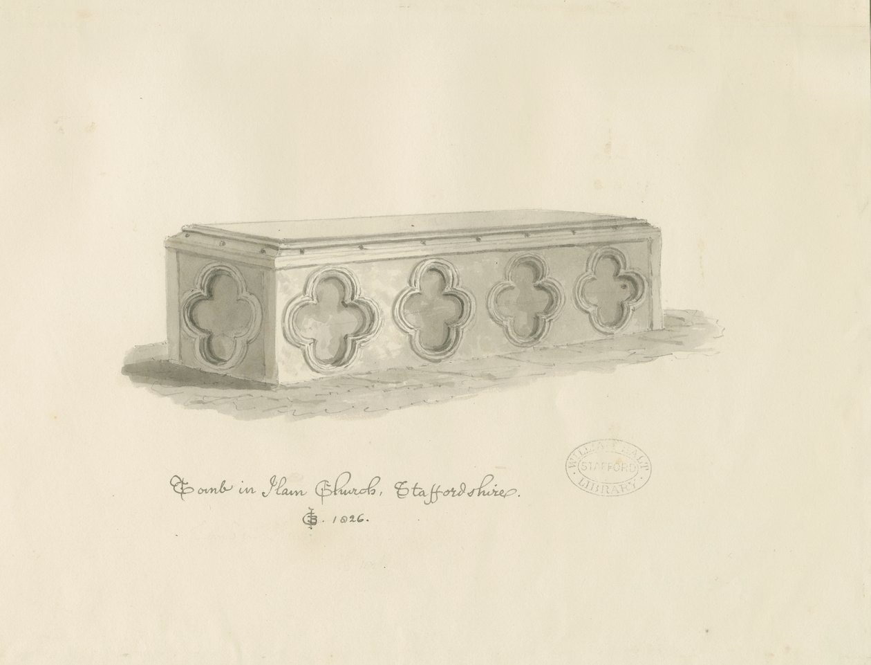 Grav i Hamkyrkan av John Chessell Buckler