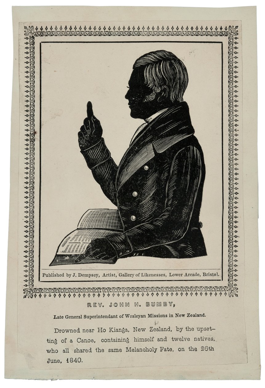 Rev. John H. Bumby, ca 1840 (trägravyr) av John Church Dempsey