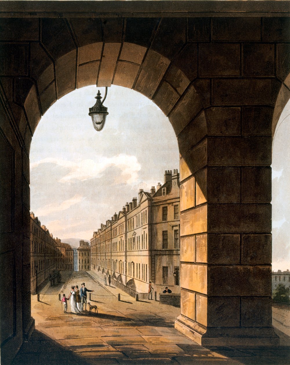 Gatascen, Bath (akvatint) av John Claude Nattes