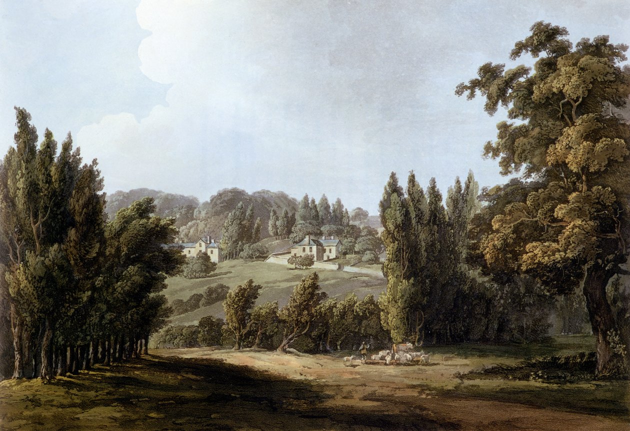 "Eremitaget" i Montmorency, 1809 av John Claude Nattes