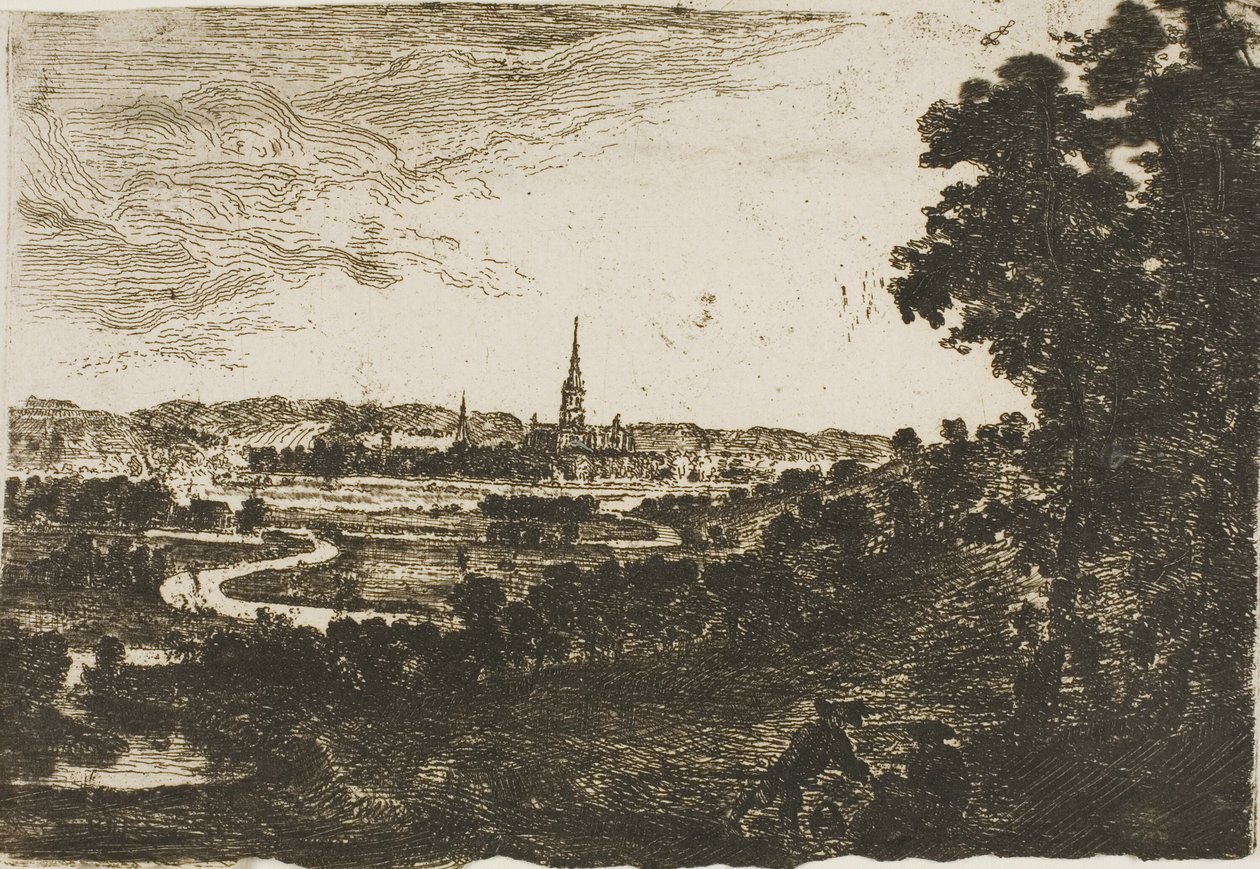 Salisbury från Wilton Park av John Clerk of Eldin