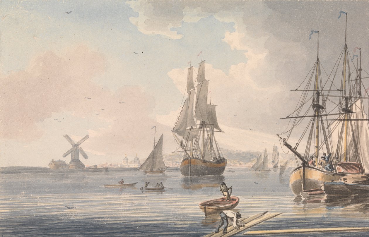 Deptford Dockyard, Kent av John Cleveley the Younger