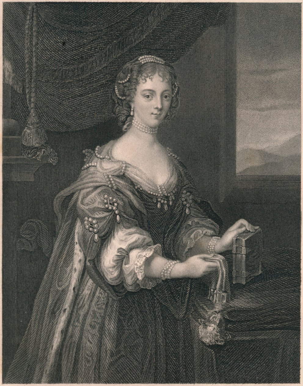 "Blanch Somerset, Baroness Arundell of Wardour", början av mitten av 1800-talet. av John Cochran