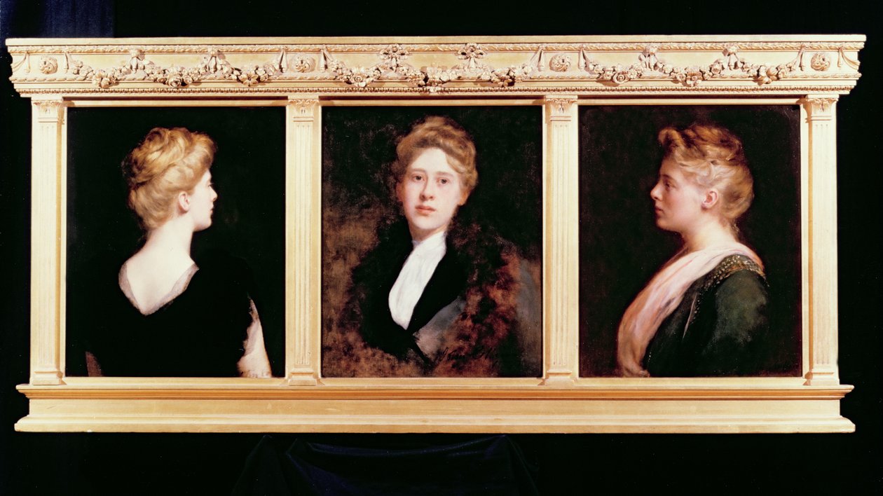 Trippelporträtt av en kvinna av John Collier