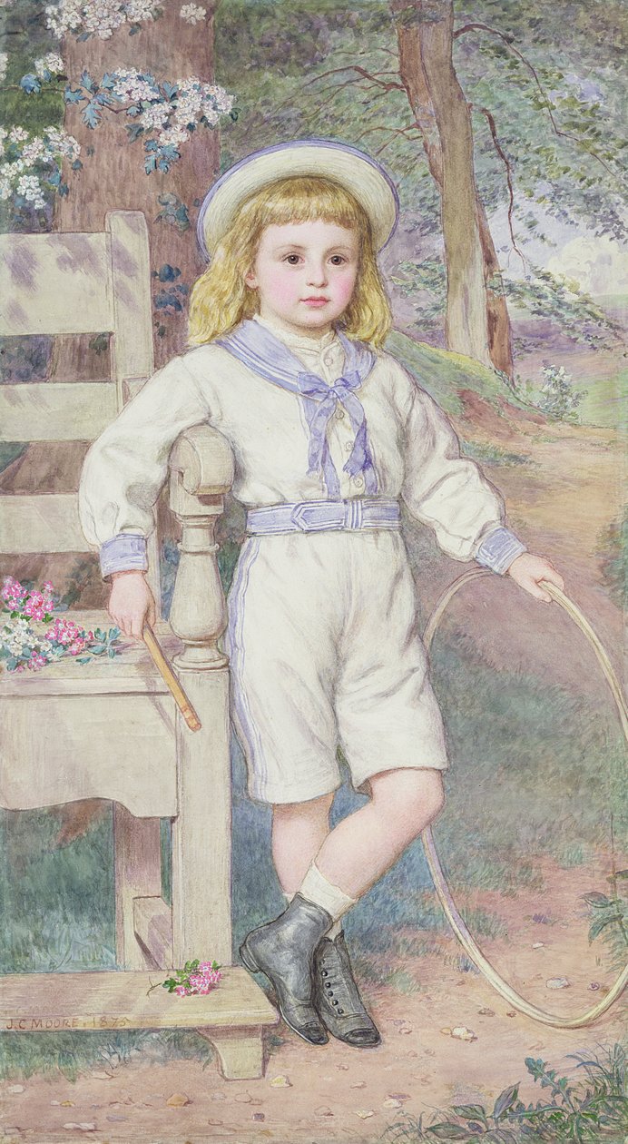 Pojke med hoop av John Collingham Moore