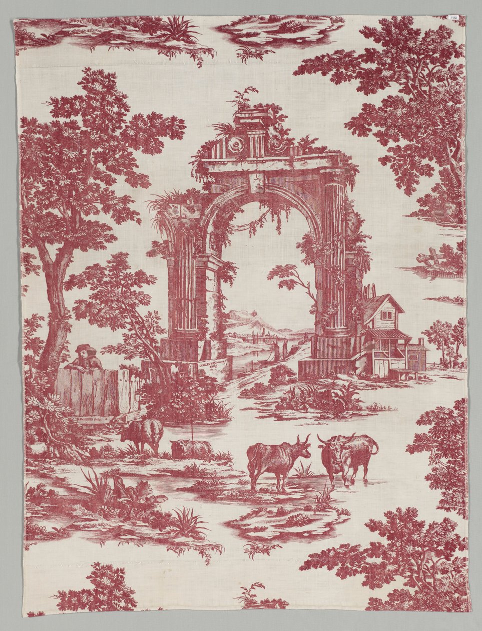 Koppartryckt bomull, 1765. av John Collins