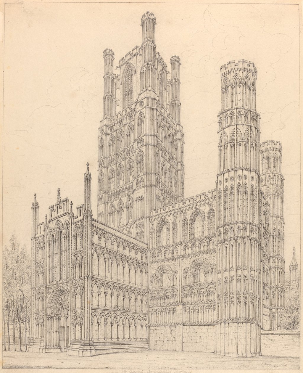 Ely Cathedral, Cambridgeshire, S.W. Se av John Coney