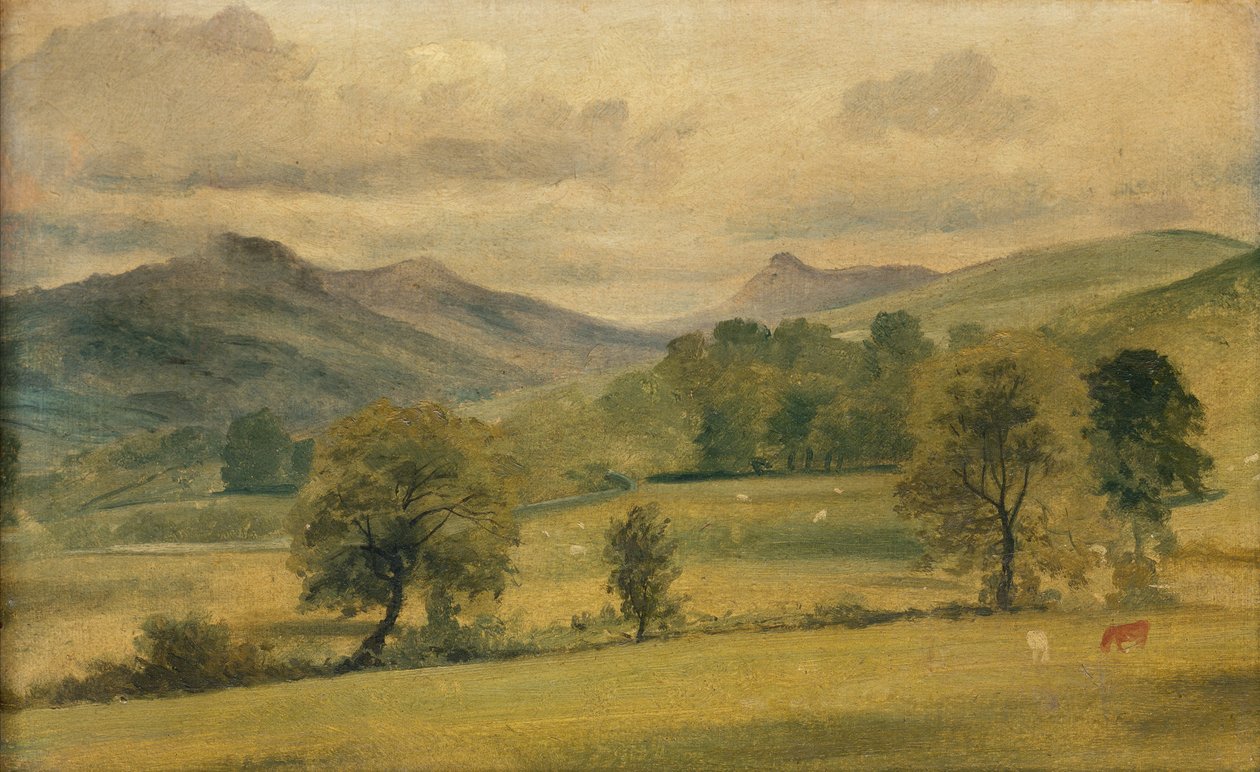 A View in the Lake District (akvarell) av John Constable