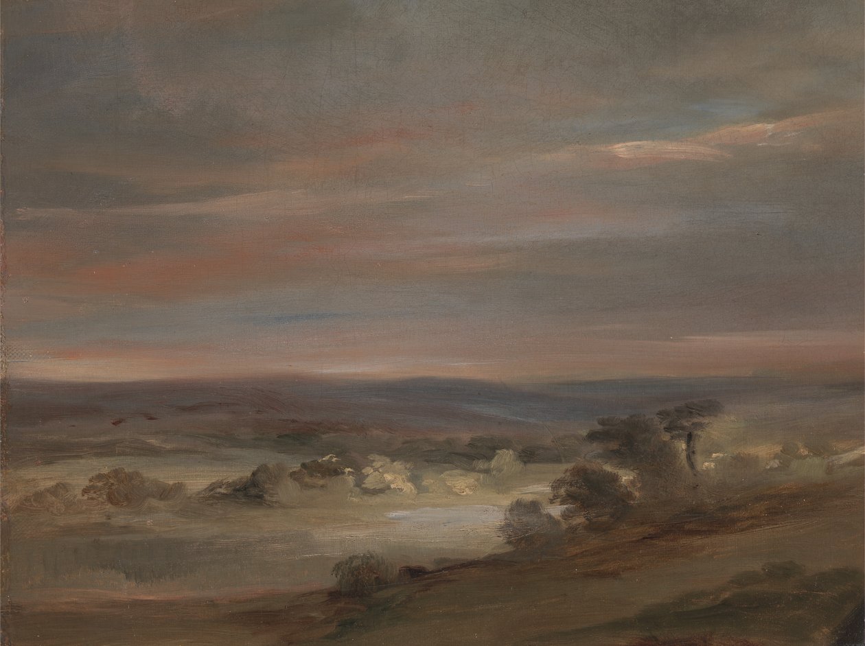 A View on Hampstead Heath, Early Morning, ca. 1821. av John Constable