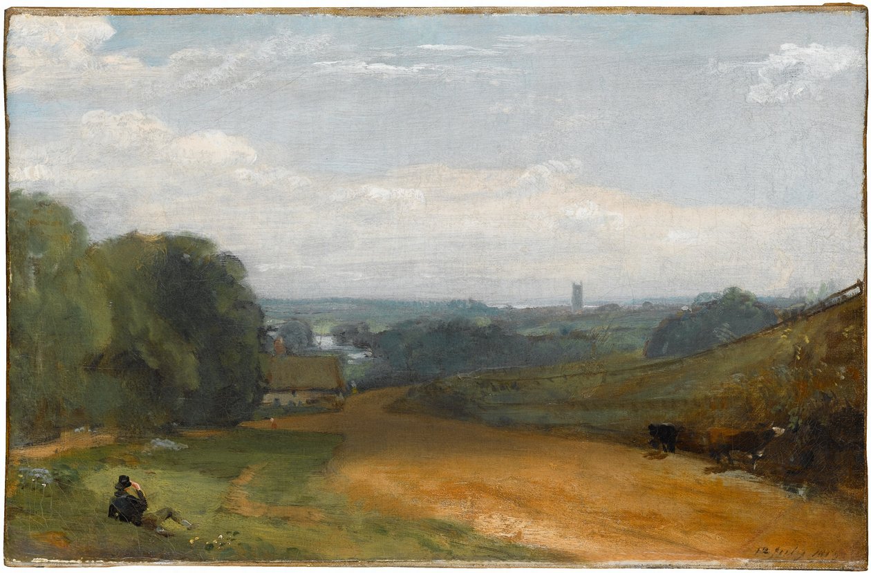 Utsikt över Dedham från Gun Hill av John Constable