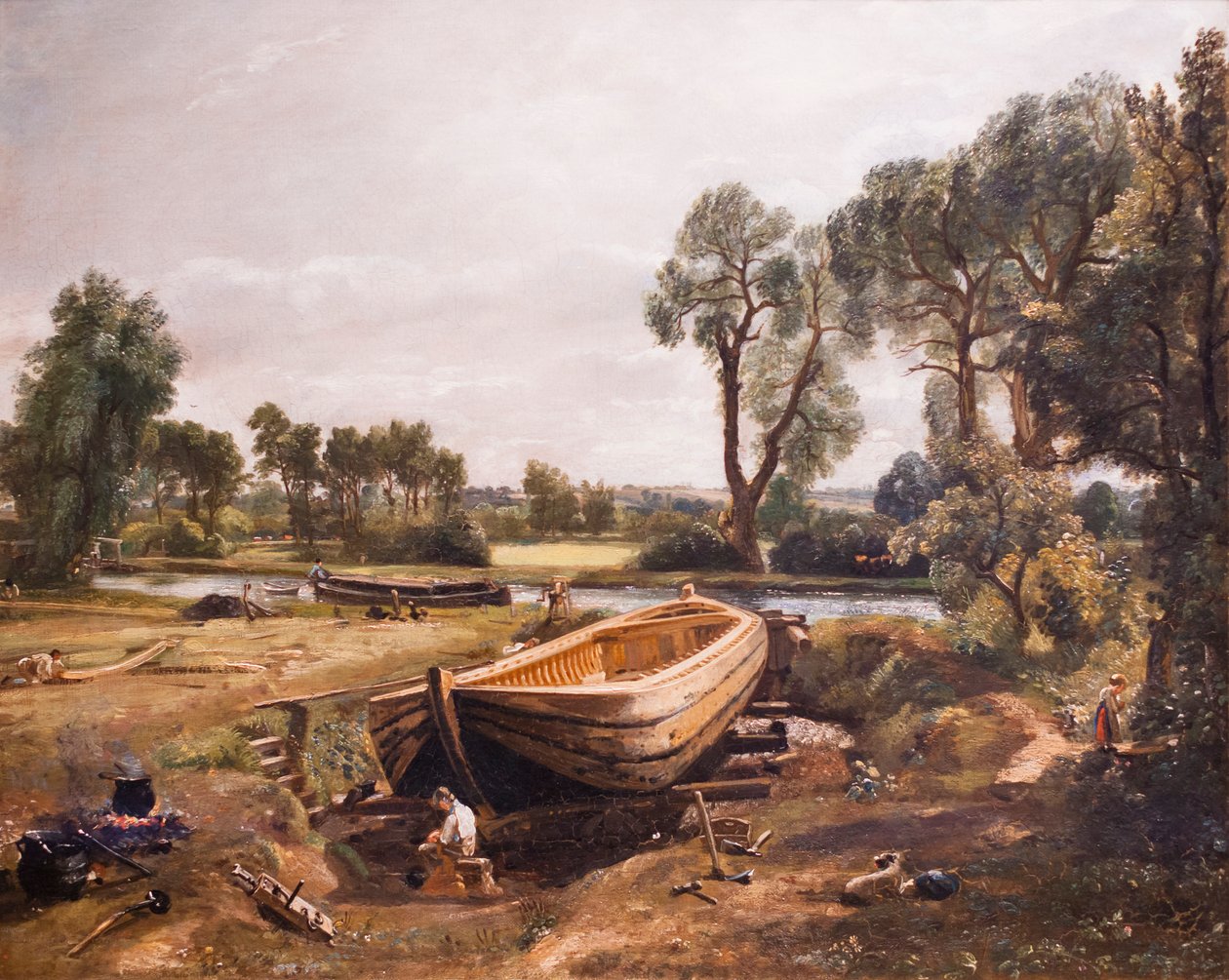 Båtbygge nära Flatford Mill av John Constable