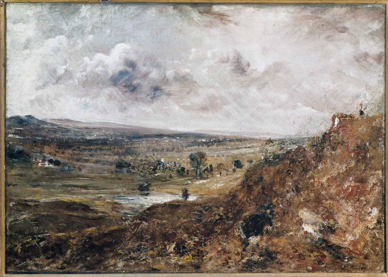 Branch Hill Pond, Hampstead (olja på duk av John Constable