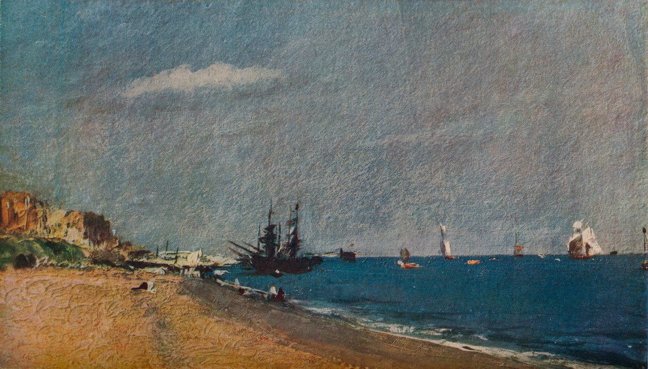 Brighton Beach, med Colliers, 1824 av John Constable