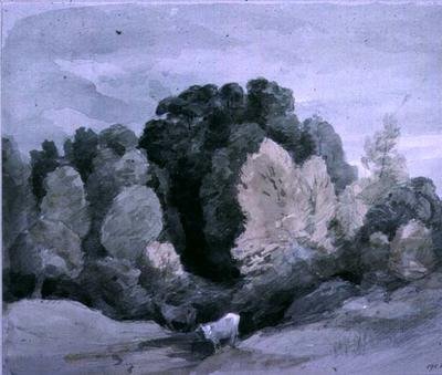 Boskap nära kanten av en skog, c.1805 av John Constable