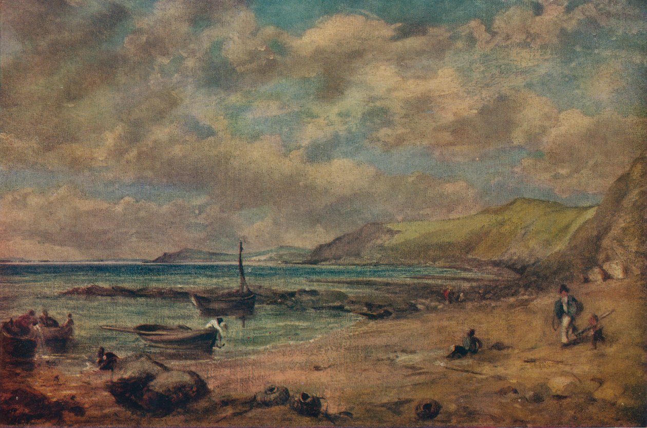 Chesil Beach, sent 1700-tidigt 1800-tal, 1943. av John Constable