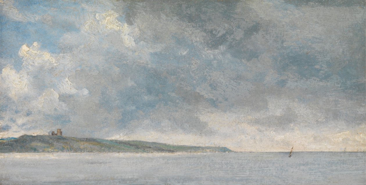 Kustscen med klippor av John Constable