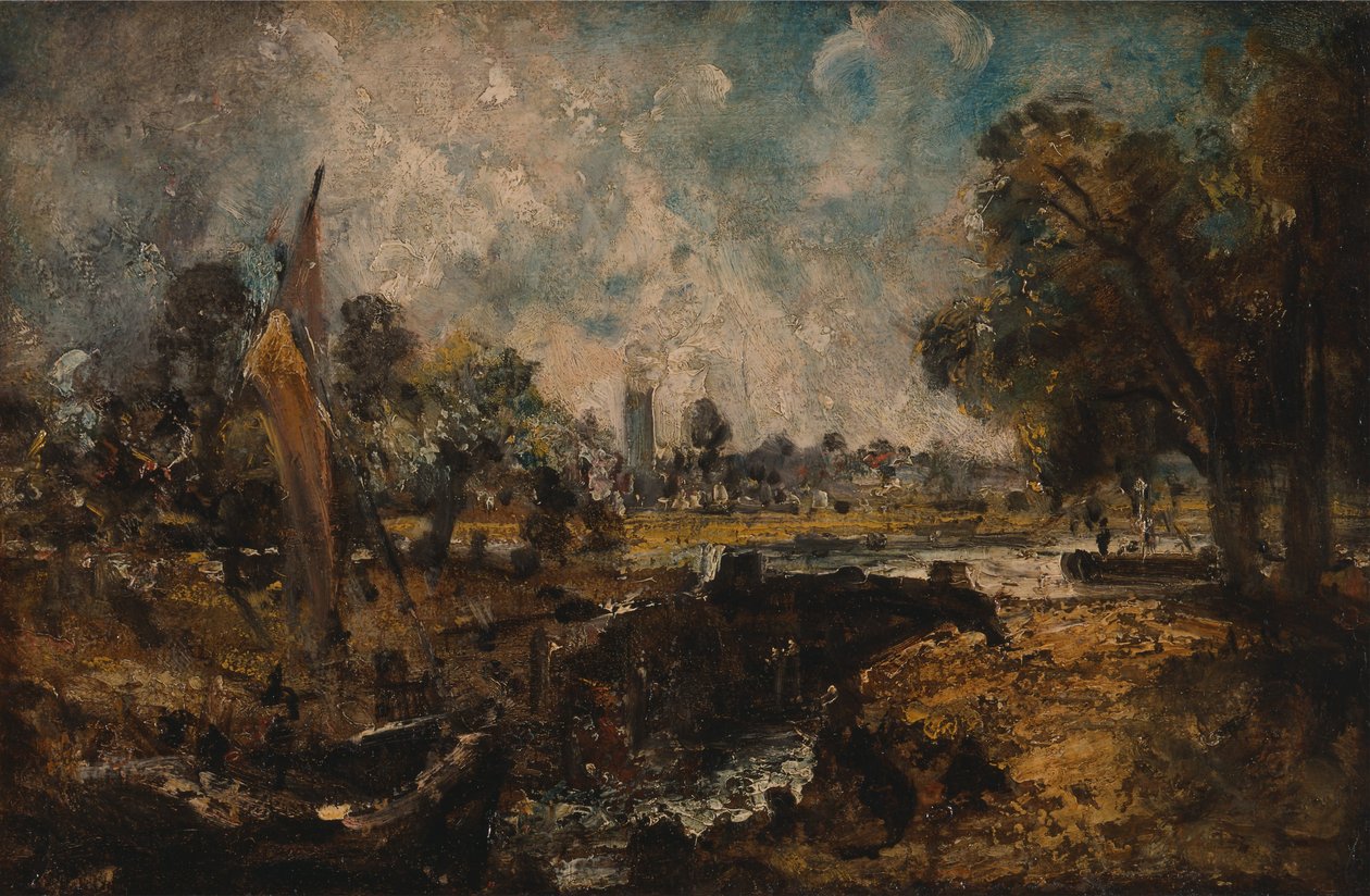 Dedham Lock av John Constable