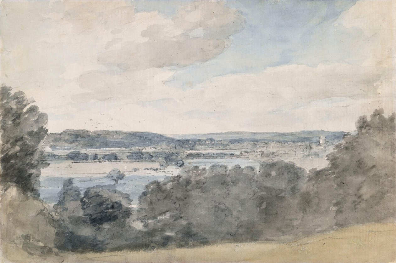 Dedham Vale, Suffolk, från trakten kring East Bergholt av John Constable