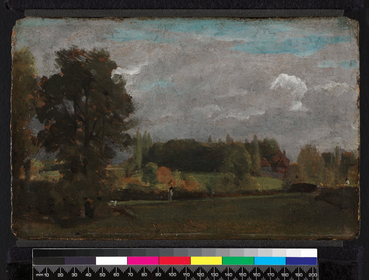 Östra Bergholt, 1808 (olja på kvarnbräda) av John Constable