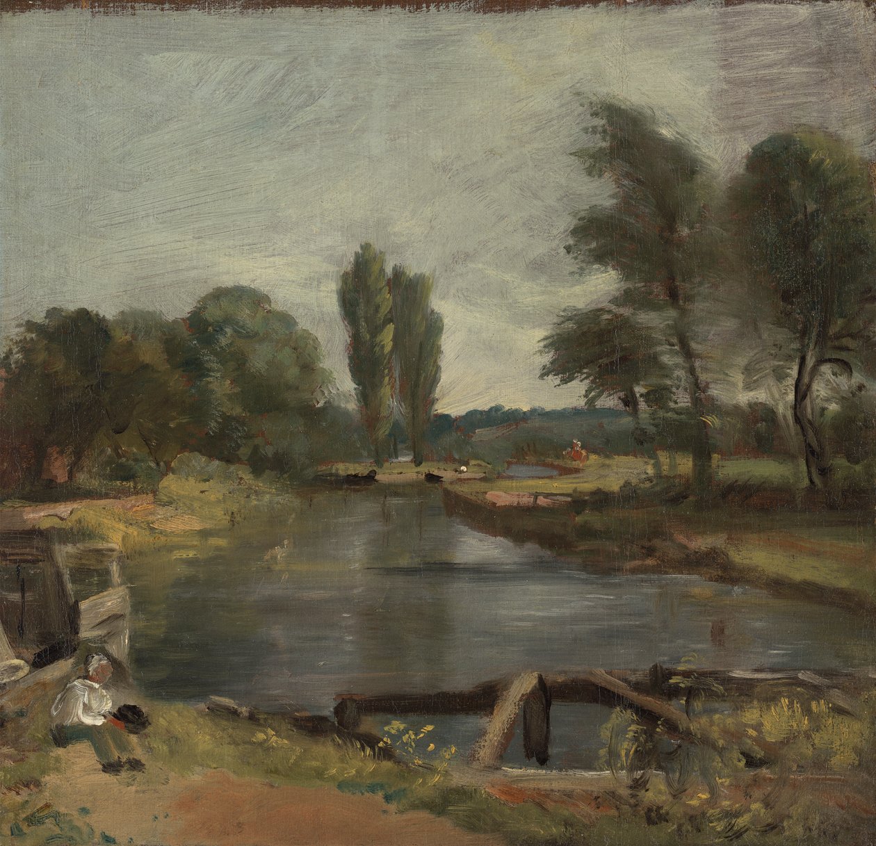 Flatford Lock av John Constable